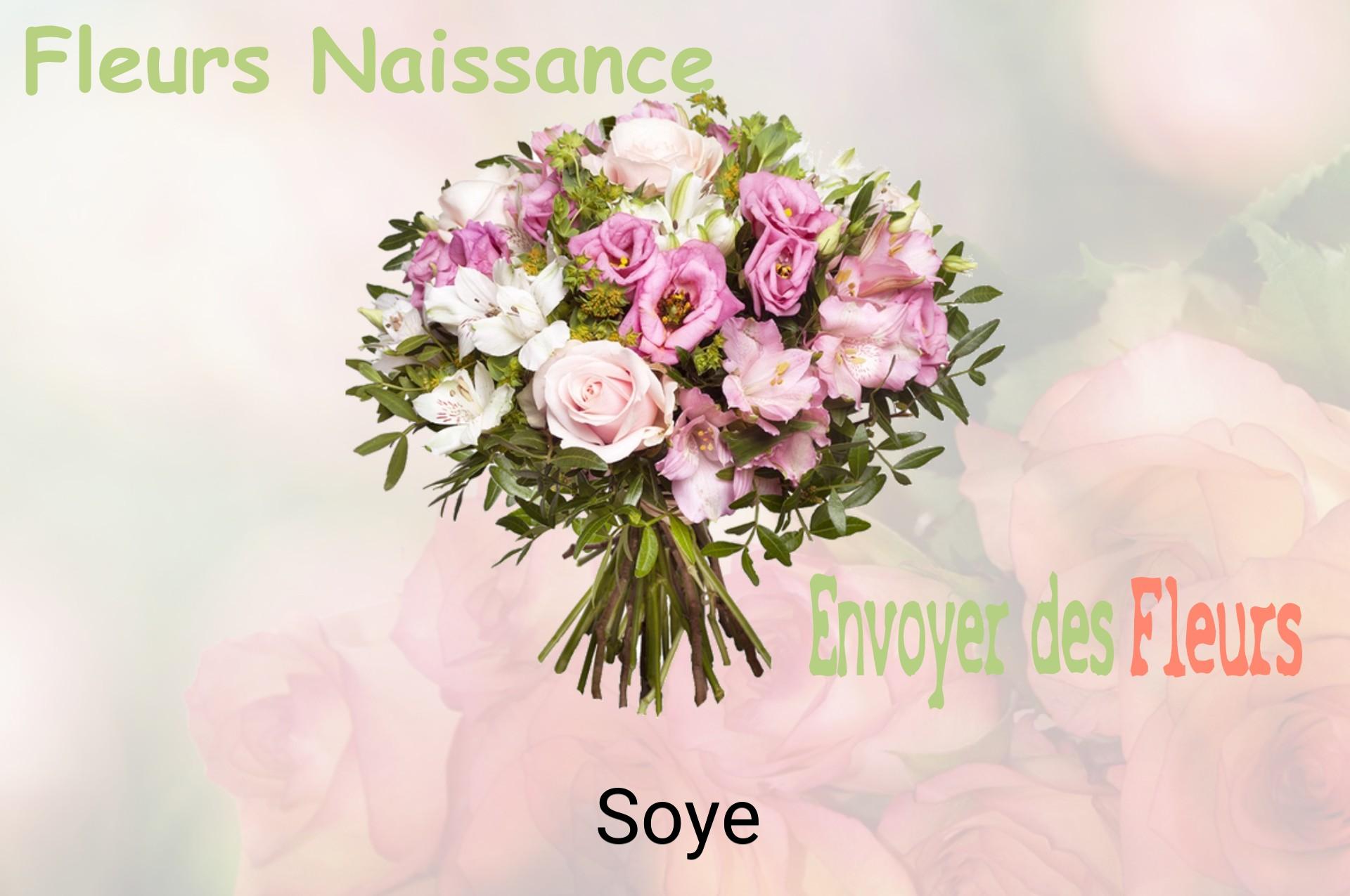 Bouquet de fleurs de naissance livré à Soye